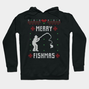 Merry Fishmas Funny Christmas Xmas For Fishers Hoodie